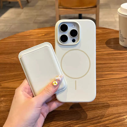 Coque Silicone Wallet Magsafe