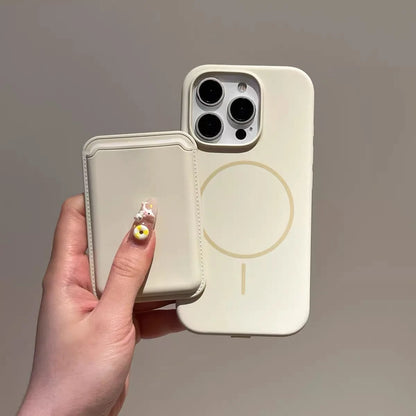 Coque Silicone Wallet Magsafe